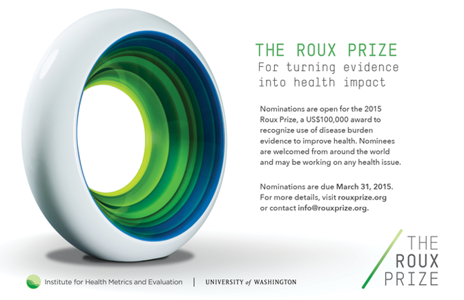 An award for the Roux Prize.