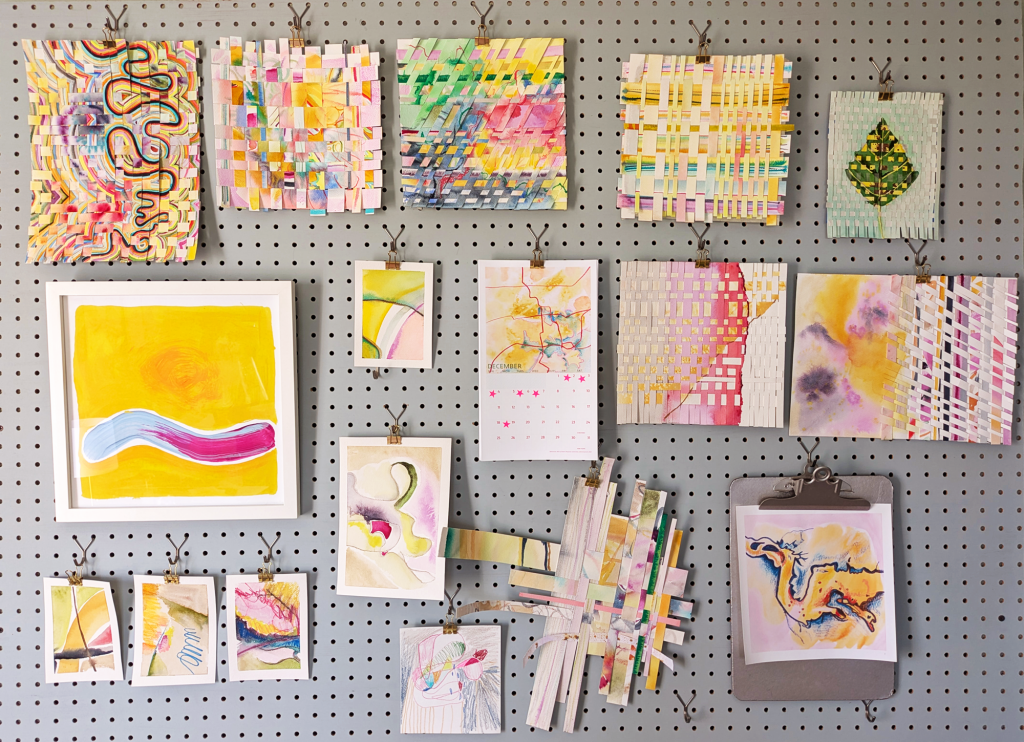 Dawn's art on a wall