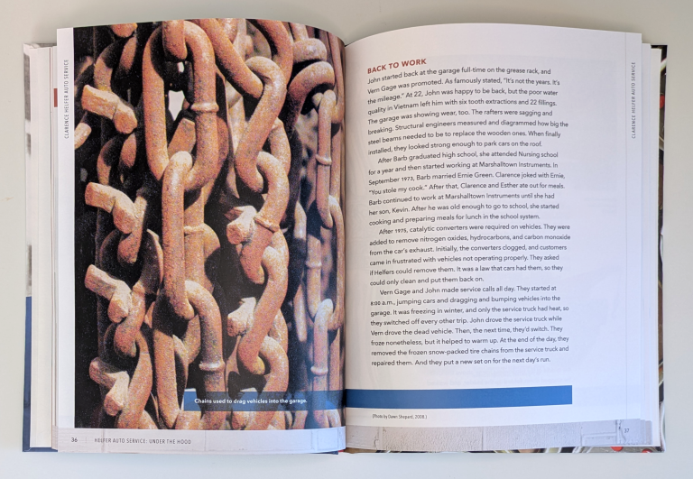 Helfer Auto Service memoir chains page