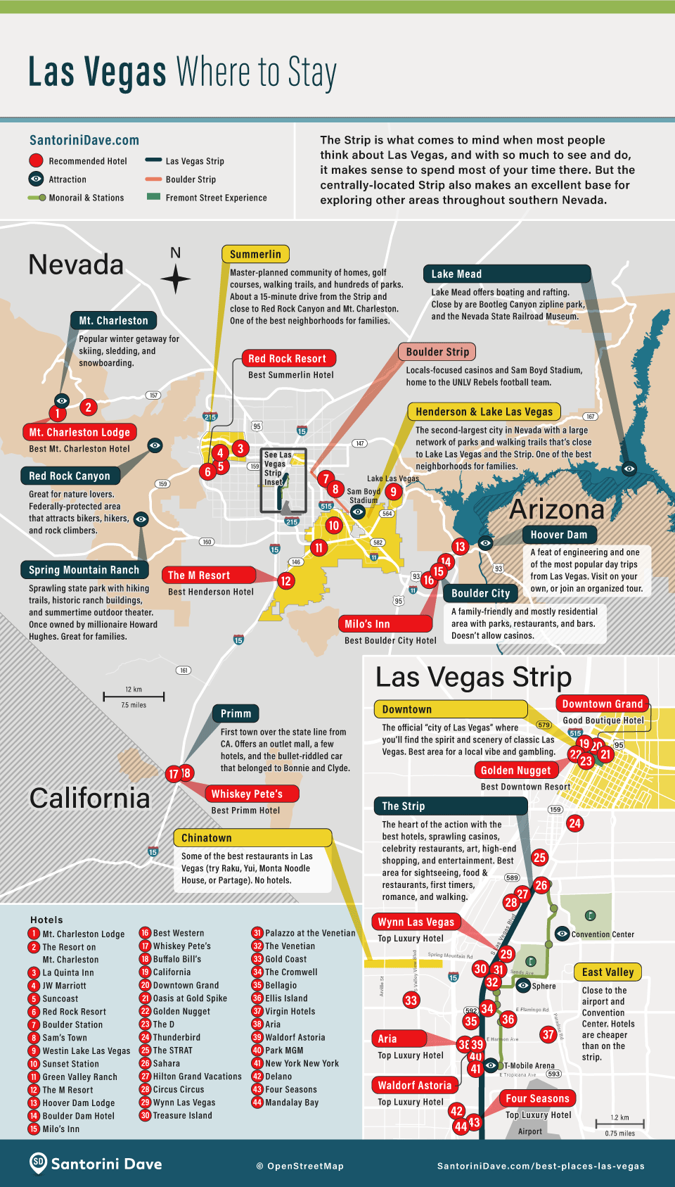 Las Vegas map
